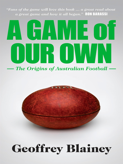 Cover image for A Game of Our Own